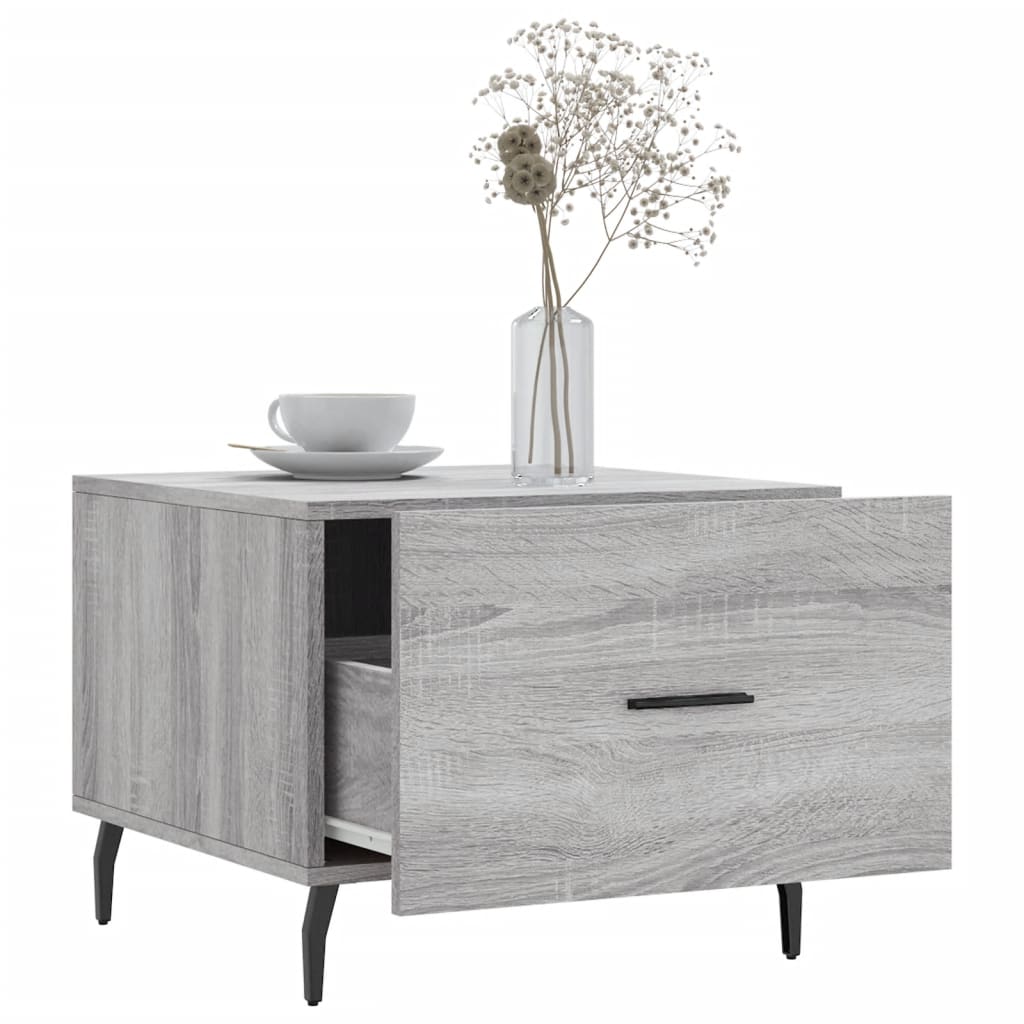 Coffee Tables 2 pcs Grey Sonoma 50x50x40 cm Engineered Wood