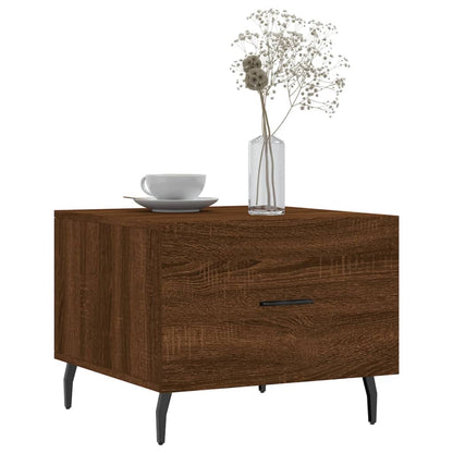 Coffee Tables 2 pcs Brown Oak 50x50x40 cm Engineered Wood