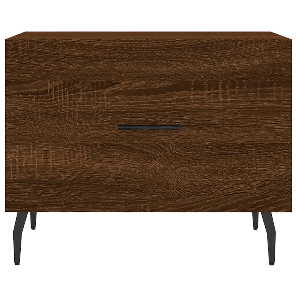 Coffee Tables 2 pcs Brown Oak 50x50x40 cm Engineered Wood