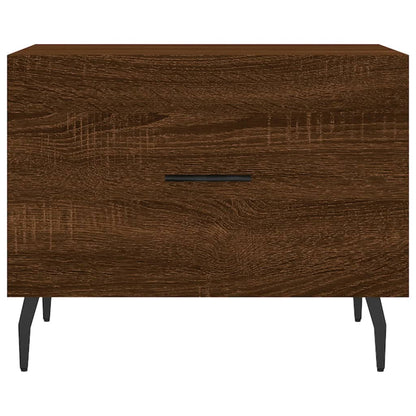 Coffee Tables 2 pcs Brown Oak 50x50x40 cm Engineered Wood