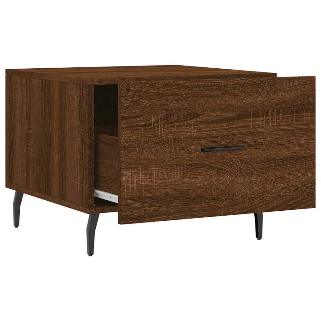 Coffee Tables 2 pcs Brown Oak 50x50x40 cm Engineered Wood