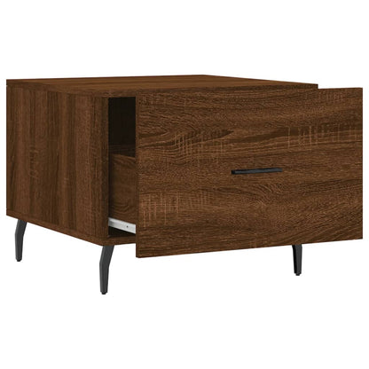 Coffee Tables 2 pcs Brown Oak 50x50x40 cm Engineered Wood