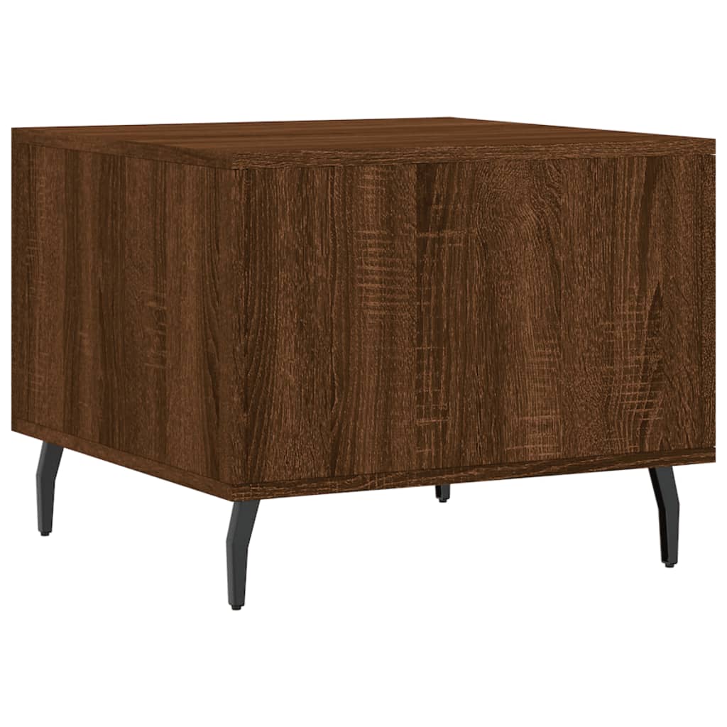 Coffee Tables 2 pcs Brown Oak 50x50x40 cm Engineered Wood