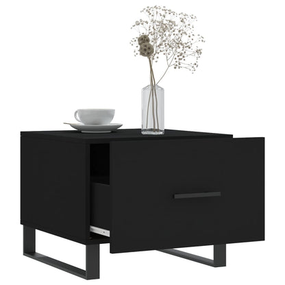 Coffee Tables 2 pcs Black 50x50x40 cm Engineered Wood
