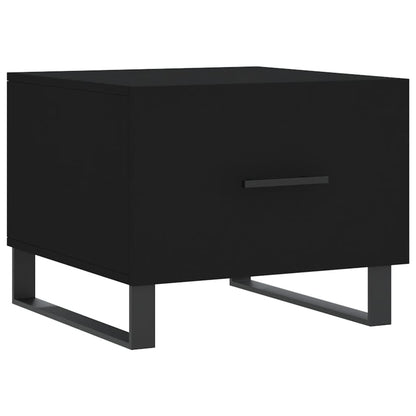 Coffee Tables 2 pcs Black 50x50x40 cm Engineered Wood