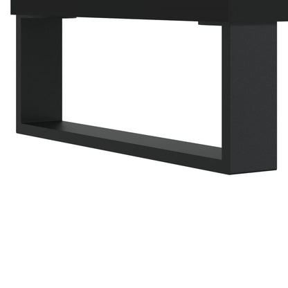 Coffee Tables 2 pcs Black 50x50x40 cm Engineered Wood