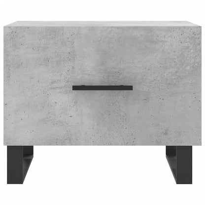 Coffee Tables 2 pcs Concrete Grey 50x50x40 cm Engineered Wood