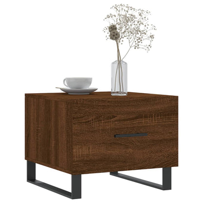 Coffee Tables 2 pcs Brown Oak 50x50x40 cm Engineered Wood