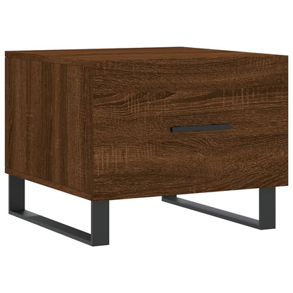 Coffee Tables 2 pcs Brown Oak 50x50x40 cm Engineered Wood