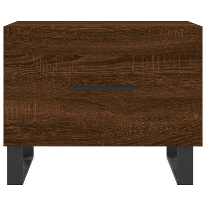 Coffee Tables 2 pcs Brown Oak 50x50x40 cm Engineered Wood