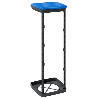 Rubbish Bag Holders 2 pcs Black and Blue 120 L PP