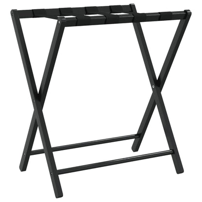 Luggage Rack Black 68.5x38x58 cm Bamboo