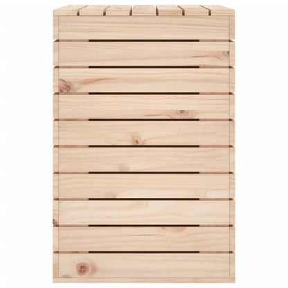Laundry Basket 88.5x44x66 cm Solid Wood Pine
