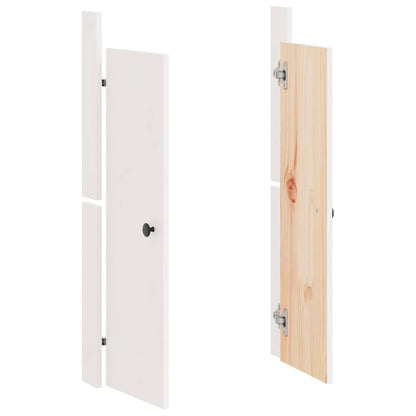 Outdoor Kitchen Doors White 50x9x82 cm Solid Wood Pine