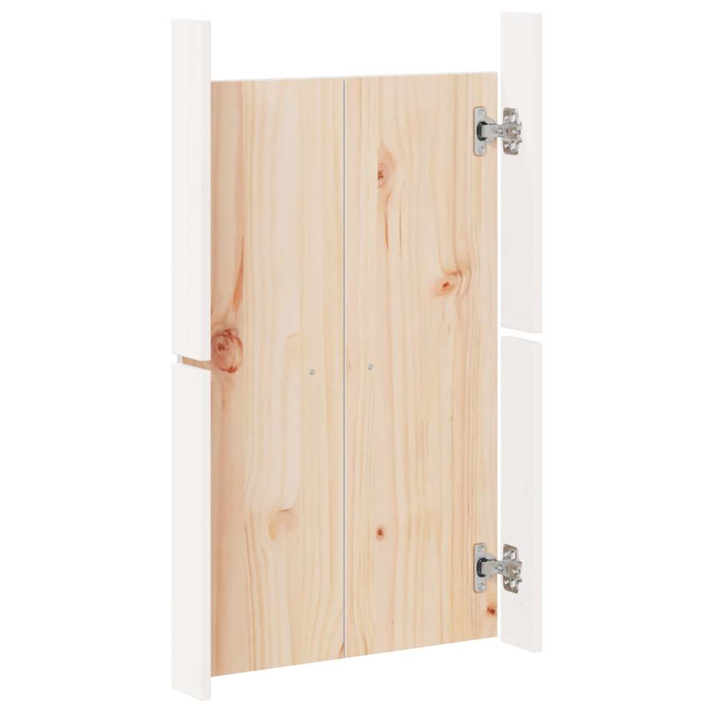 Outdoor Kitchen Doors White 50x9x82 cm Solid Wood Pine