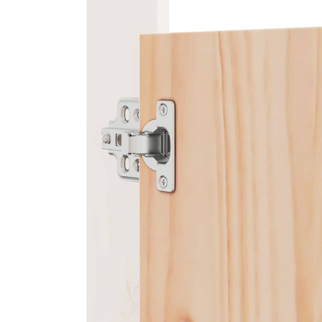 Outdoor Kitchen Doors White 50x9x82 cm Solid Wood Pine