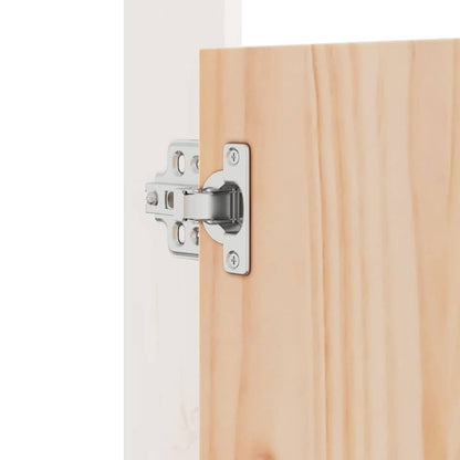 Outdoor Kitchen Doors White 50x9x82 cm Solid Wood Pine