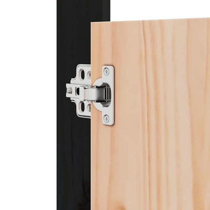 Outdoor Kitchen Doors Black 50x9x82 cm Solid Wood Pine