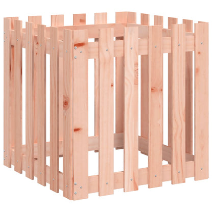 Garden Planter with Fence Design 60x60x60 cm Solid Wood Douglas