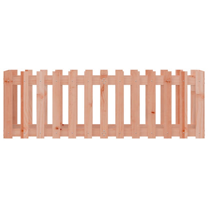 Garden Raised Bed with Fence Design 150x50x50 cm Solid Wood Douglas