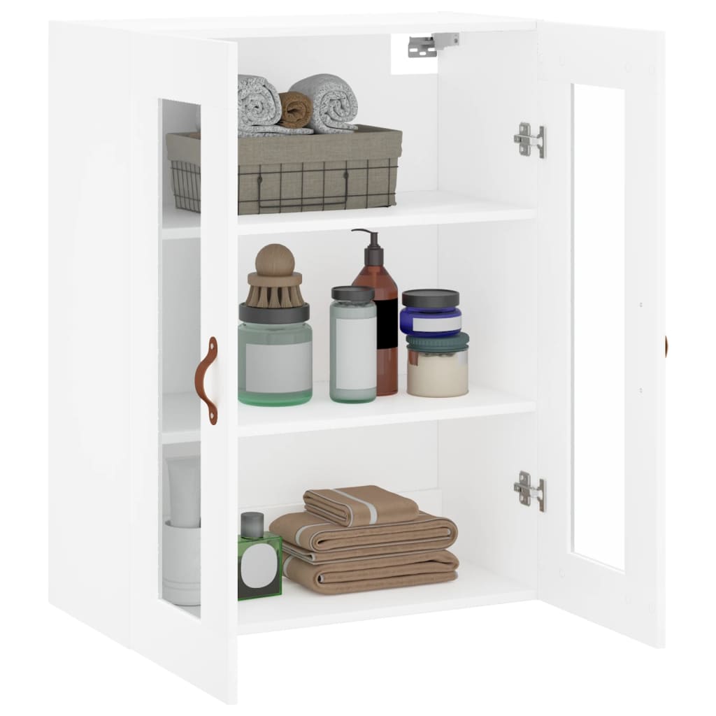 Wall Mounted Cabinet White 69.5x34x90 cm