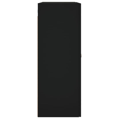 Wall Mounted Cabinet Black 69.5x34x90 cm
