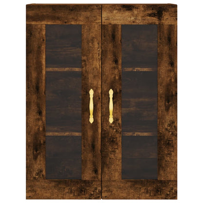 Wall Mounted Cabinet Smoked Oak 69.5x34x90 cm