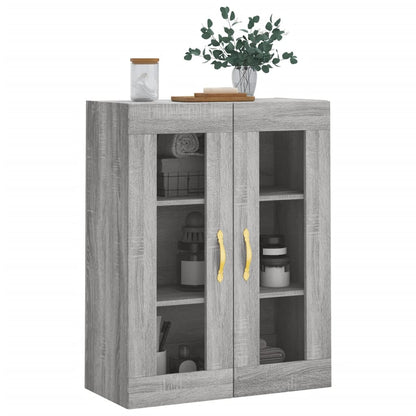 Wall Mounted Cabinet Grey Sonoma 69.5x34x90 cm