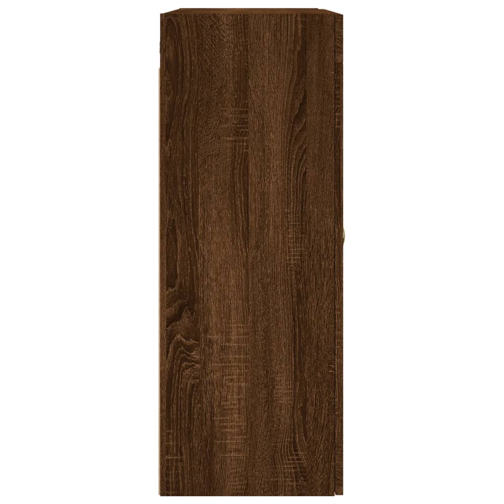 Wall Mounted Cabinet Brown Oak 69.5x34x90 cm