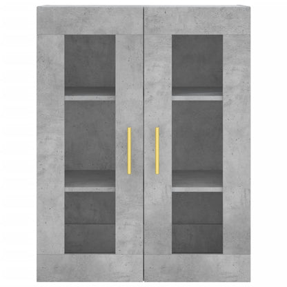 Wall Mounted Cabinet Concrete Grey 69.5x34x90 cm