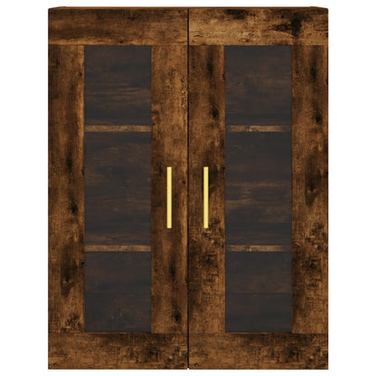 Wall Mounted Cabinet Smoked Oak 69.5x34x90 cm