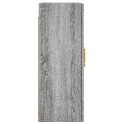 Wall Mounted Cabinet Grey Sonoma 69.5x34x90 cm