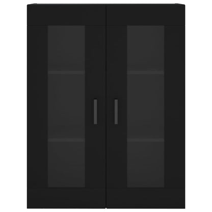 Wall Mounted Cabinet Black 69.5x34x90 cm