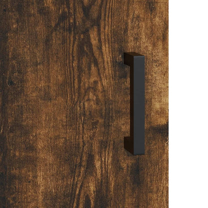 Wall Mounted Cabinet Smoked Oak 69.5x34x90 cm