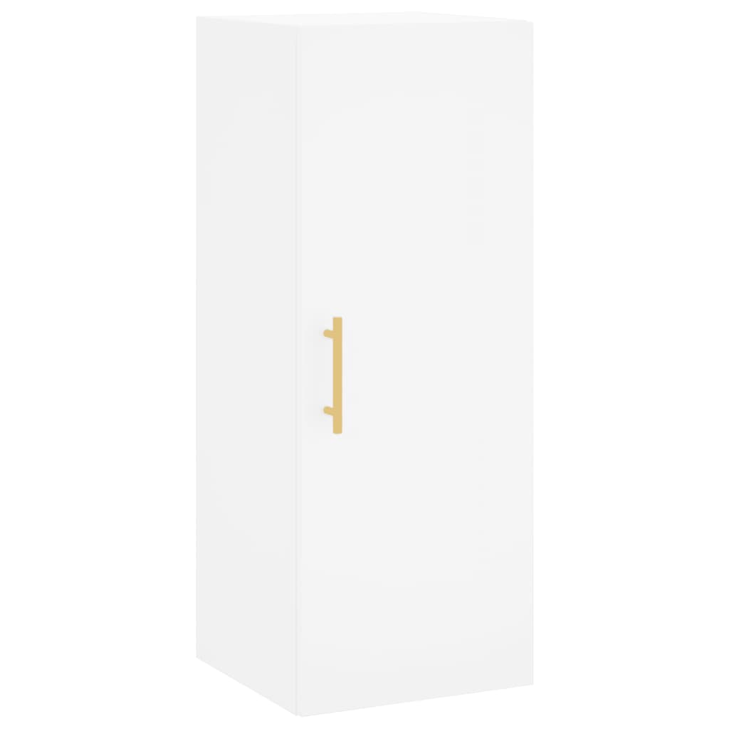 Wall Mounted Cabinet White 34.5x34x90 cm