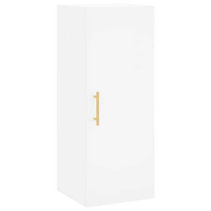 Wall Mounted Cabinet White 34.5x34x90 cm