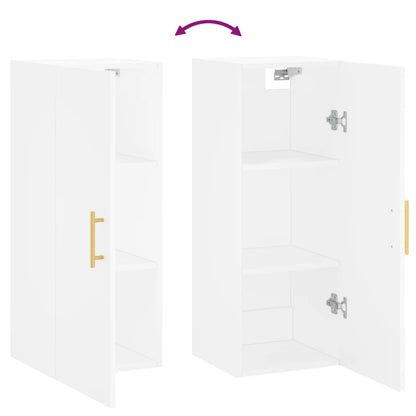 Wall Mounted Cabinet White 34.5x34x90 cm