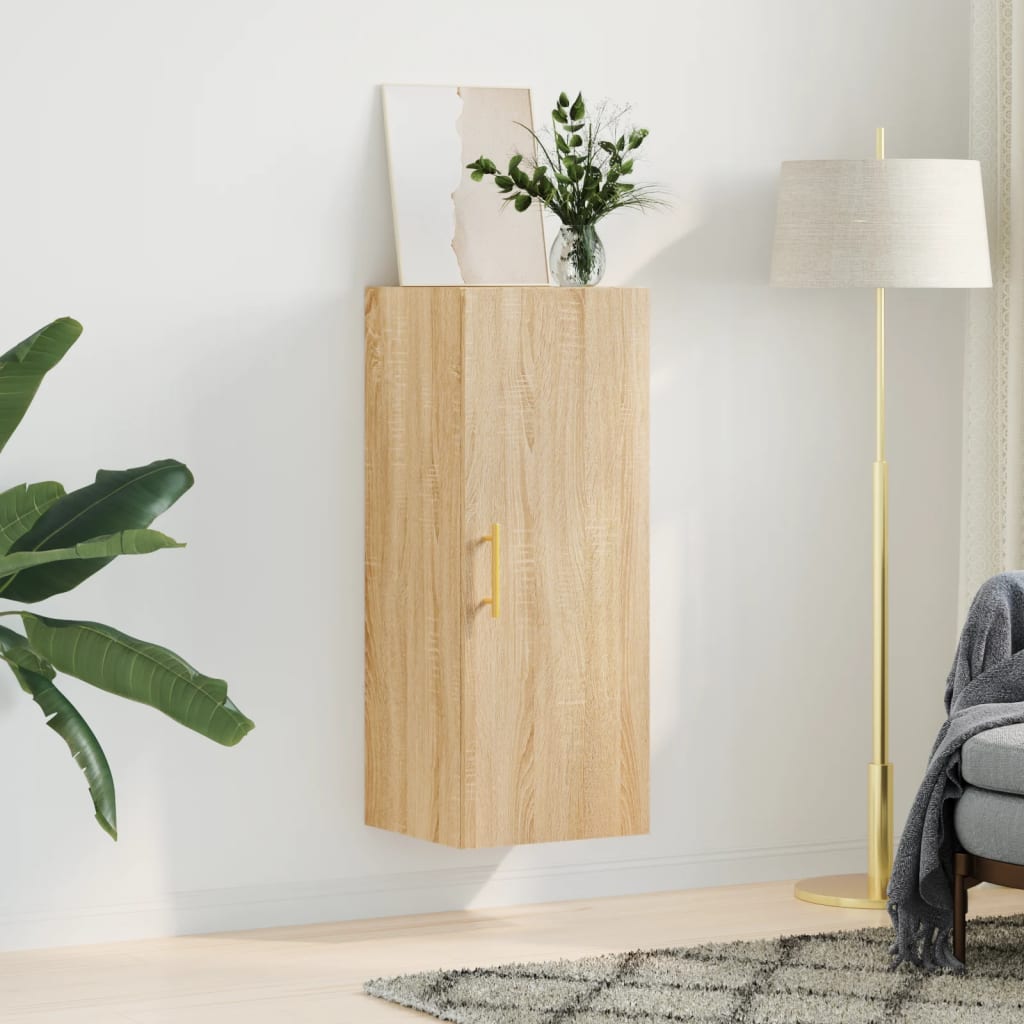 Wall Mounted Cabinet Sonoma Oak 34.5x34x90 cm