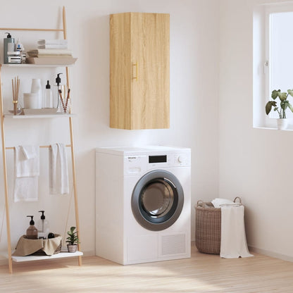 Wall Mounted Cabinet Sonoma Oak 34.5x34x90 cm