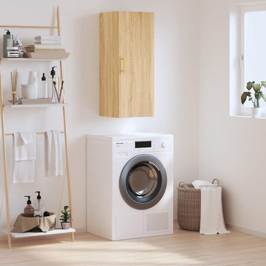 Wall Mounted Cabinet Sonoma Oak 34.5x34x90 cm