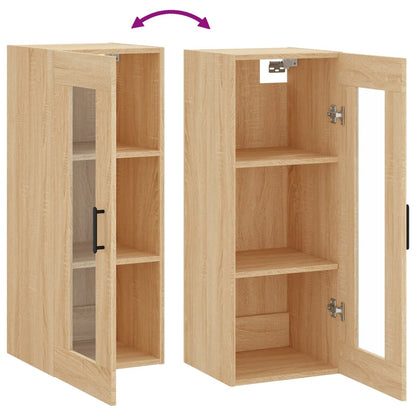 Wall Mounted Cabinet Sonoma Oak 34.5x34x90 cm