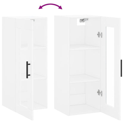 Wall Mounted Cabinet White 34.5x34x90 cm