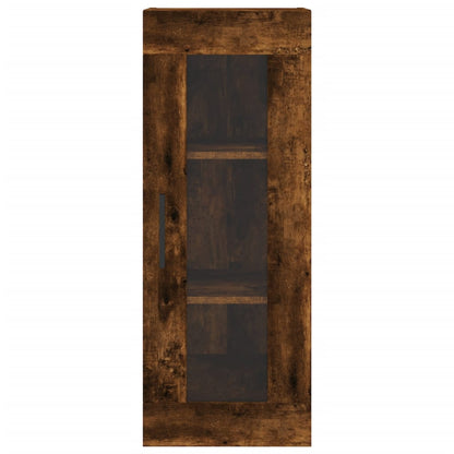 Wall Mounted Cabinet Smoked Oak 34.5x34x90 cm