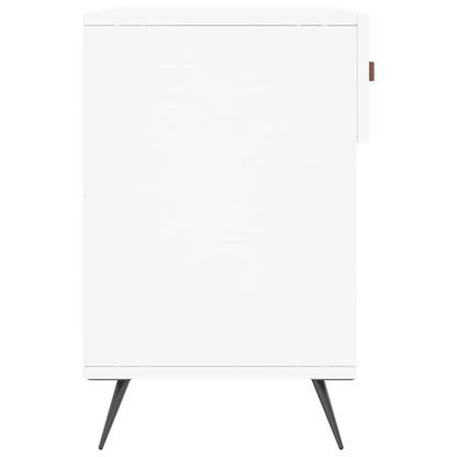Shoe Bench White 102x35x55 cm Engineered Wood