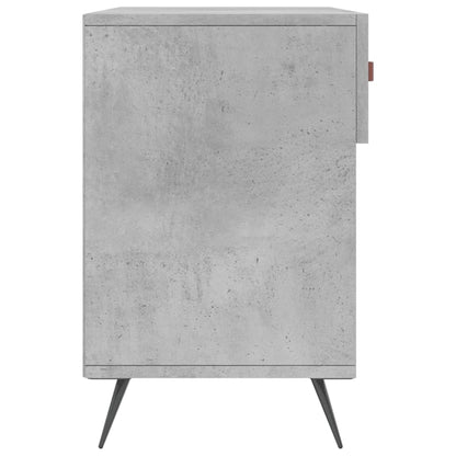 Shoe Bench Concrete Grey 102x35x55 cm Engineered Wood