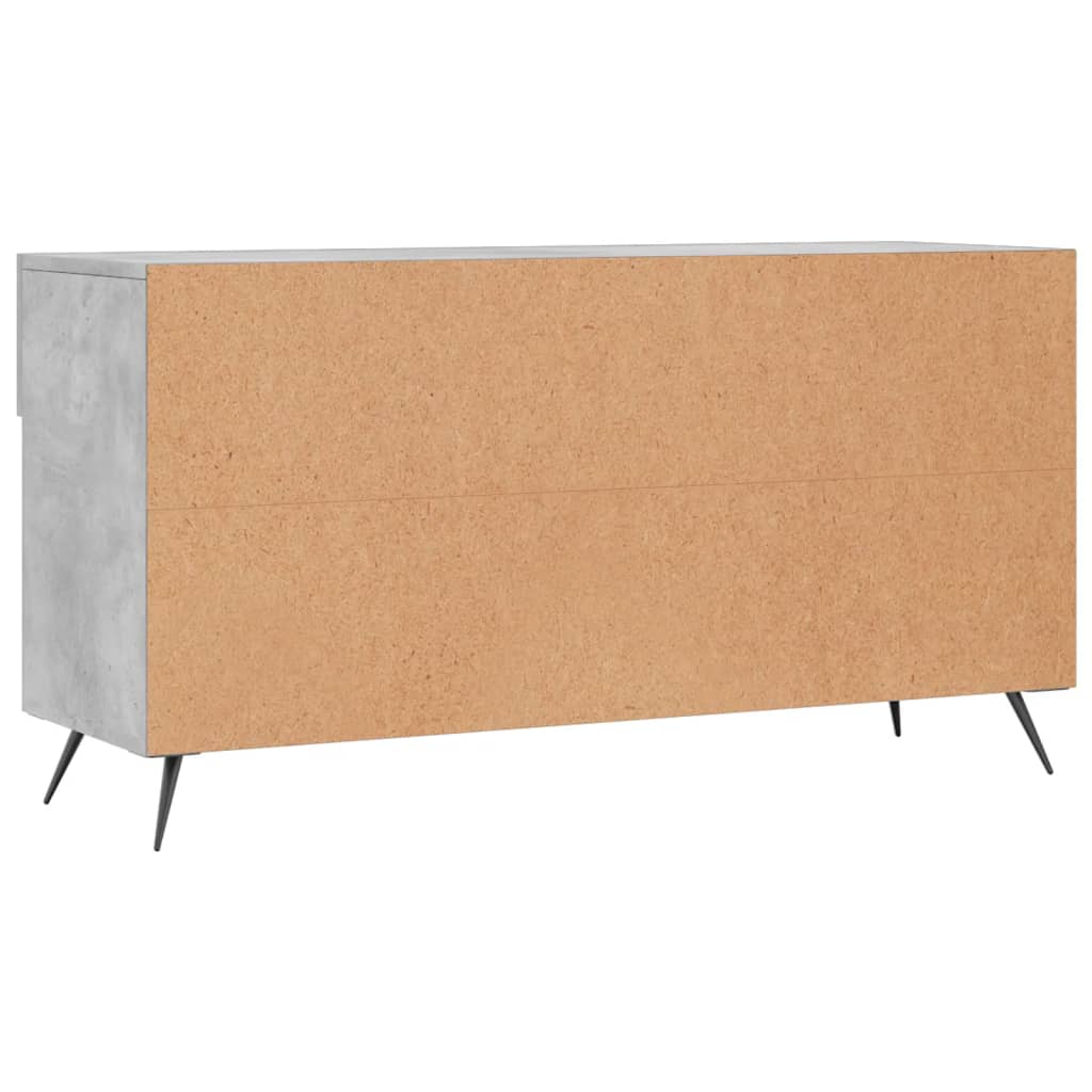 Shoe Bench Concrete Grey 102x35x55 cm Engineered Wood