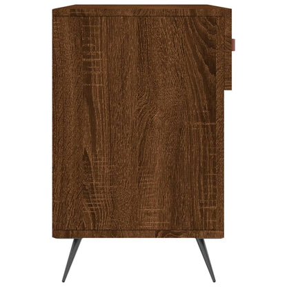 Shoe Bench Brown Oak 102x35x55 cm Engineered Wood