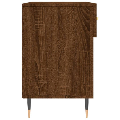 Shoe Bench Brown Oak 102x35x55 cm Engineered Wood