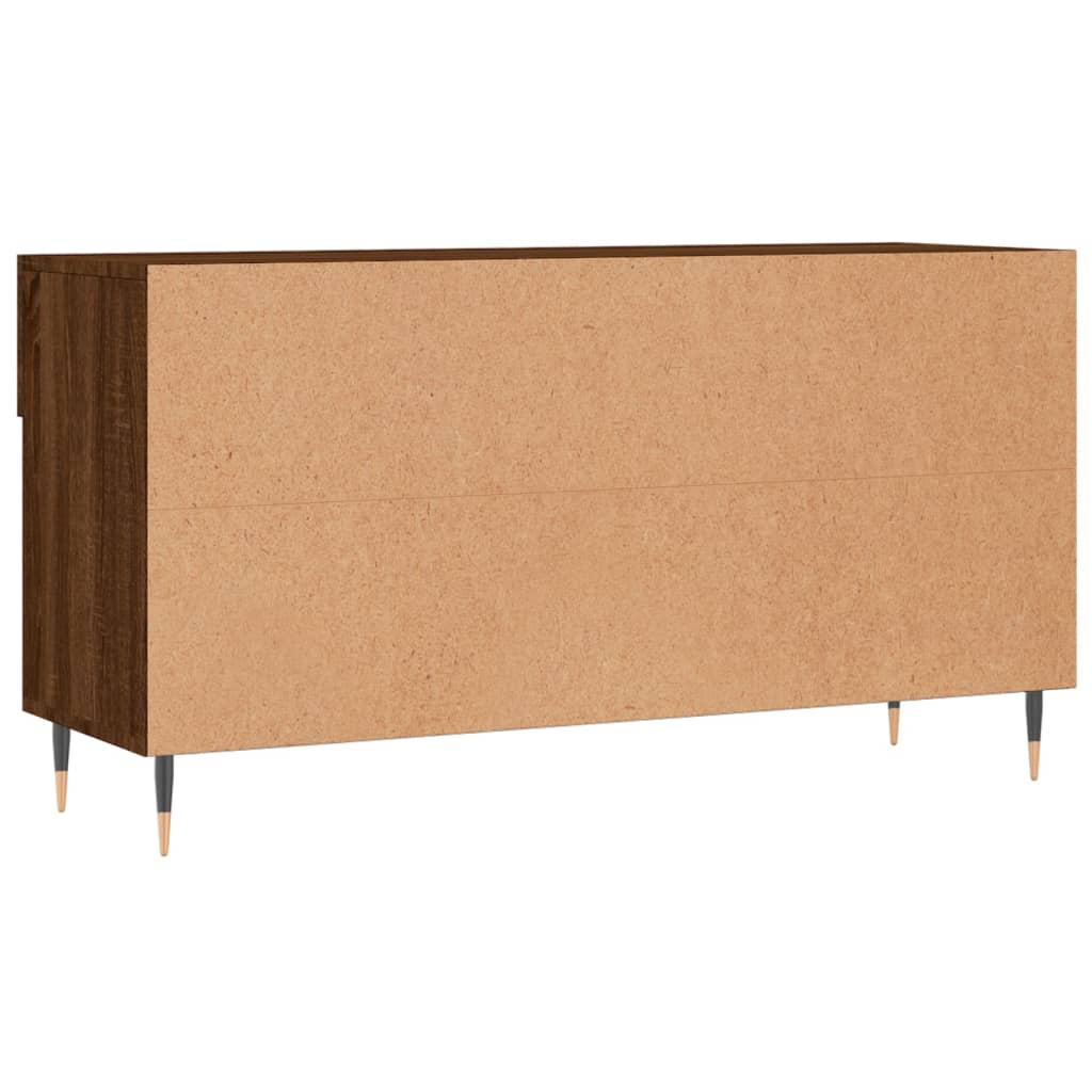 Shoe Bench Brown Oak 102x35x55 cm Engineered Wood
