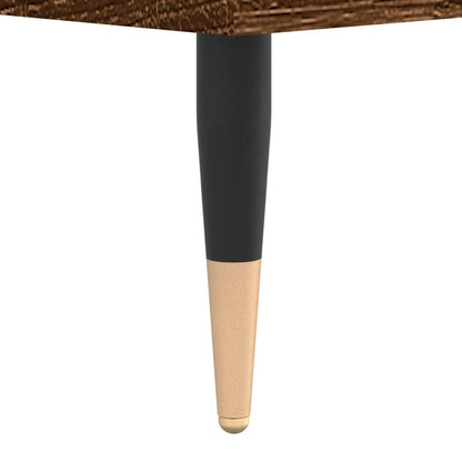 Shoe Bench Brown Oak 102x35x55 cm Engineered Wood